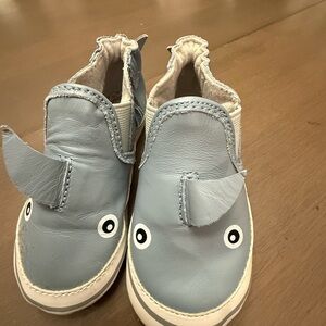 Robeez Blue Shark Baby Slip On Shoes